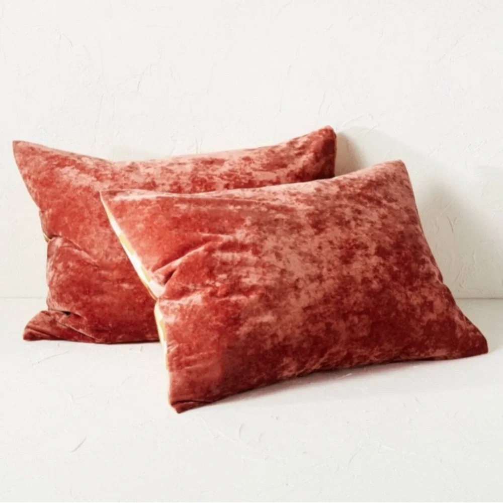 Jungalow Pillow Sham Pink Velvet